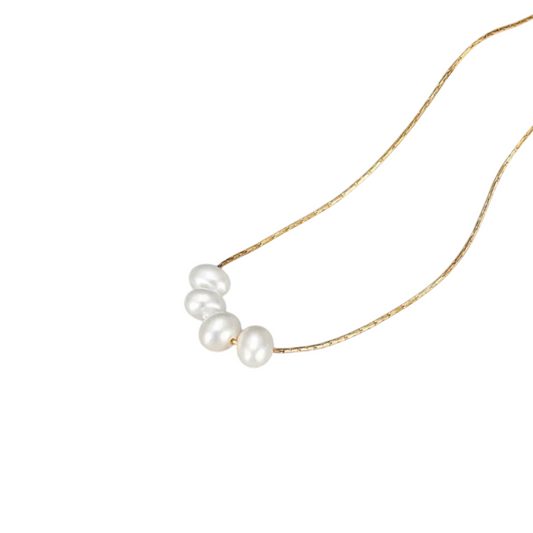 Halskette Pearl | 18K vergoldet